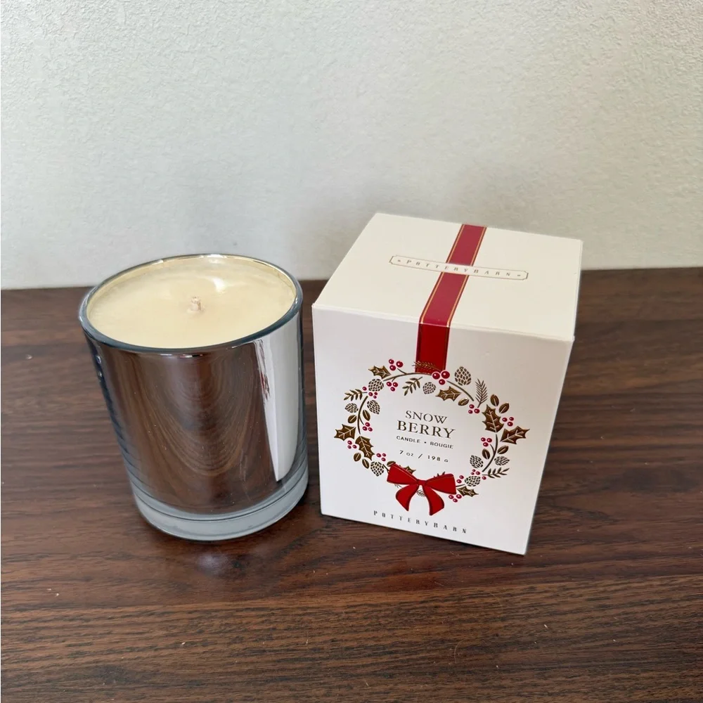 Pottery Barn Snow Berry Candle 7oz